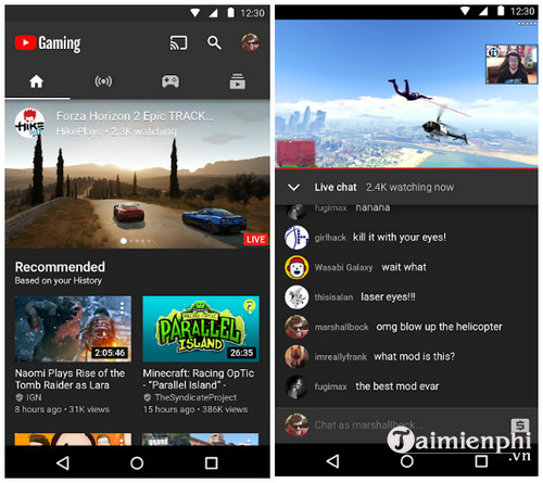 youtube gaming