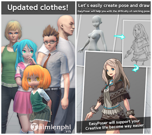 easy poser pro clothes