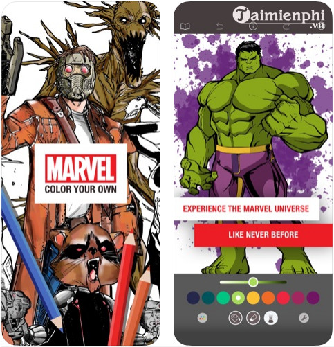marvel color your own