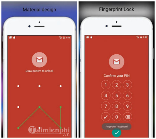 fingerprint pattern app lock