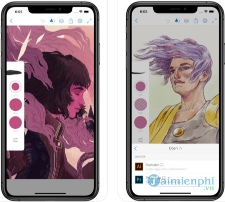 photoshop sketch cho iphone