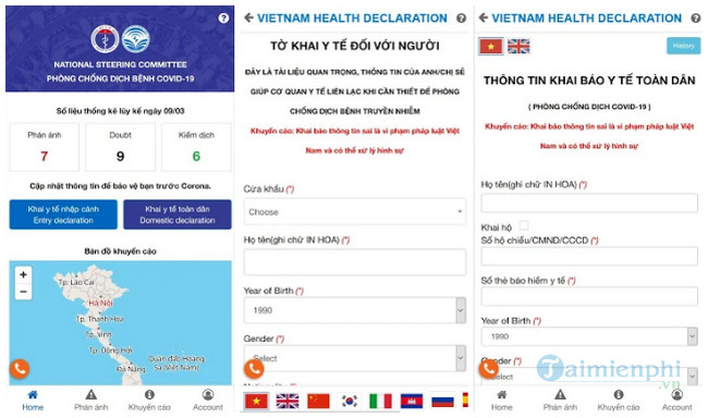 vietnam health declaration