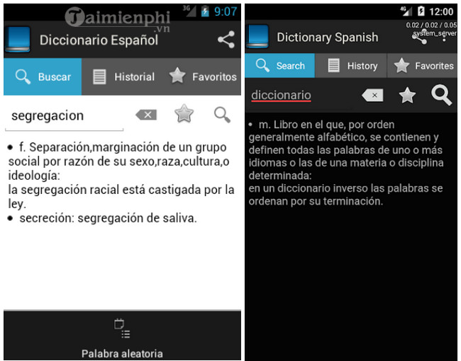 spanish dictionary