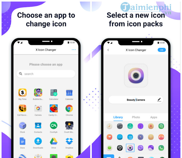 Tải X Icon Changer Cho Android - Ứng Dụng Tạo Icon Cho Ứng Dụng -Taimi