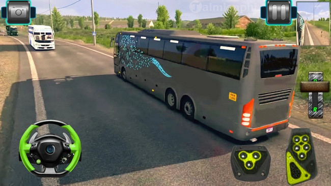 modern bus parking 3d