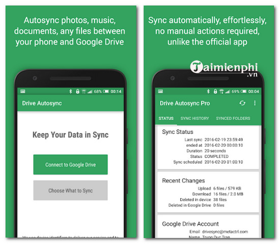 autosync for google drive