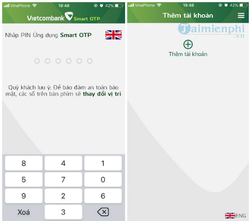 vietcombank smart otp cho android