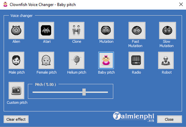 Tải Clownfish Voice Changer cho Windows - Phần mềm thay đổi giọng nói