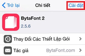thêm font Bytafont cho iphone