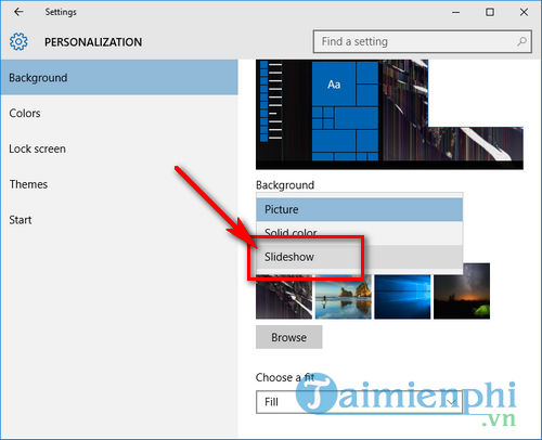 Cách đổi hình nền màn hình máy tính win 10
