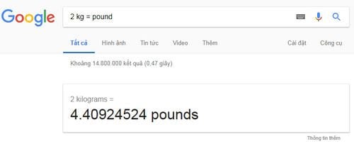 1 kg bằng bao nhiêu pound
