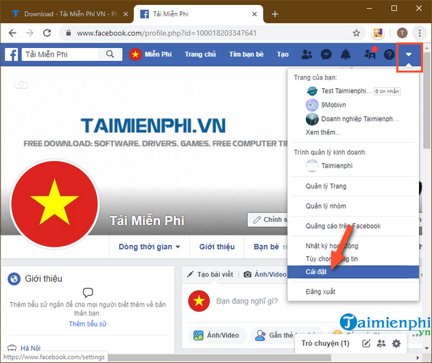 cach tai lich su chat facebook ve may tinh