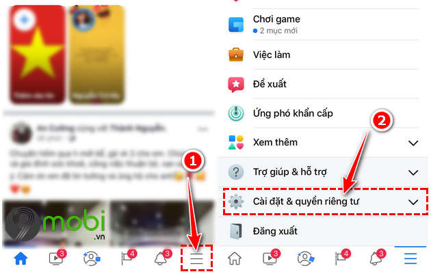 cach dang xuat messenger tren dien thoai iphone