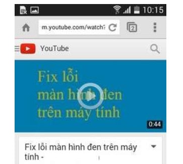 tải video youtube trên điện thoại samsung