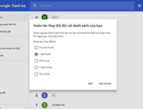 Cách khôi phục danh bạ lưu trong Gmail trên máy tính và điện thoại Android