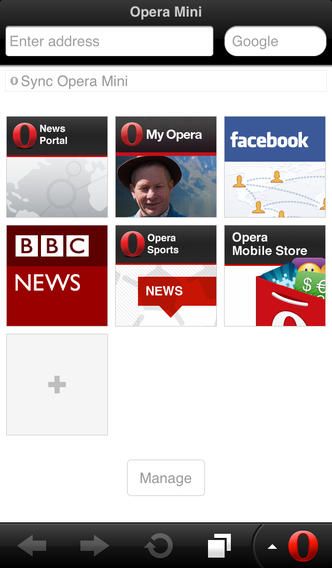 Vào Facebook bằng Opera Mini vao facebook bang opera