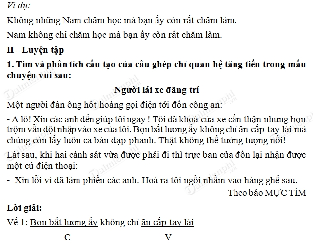 Soạn Tiếng Việt lớp 5 - Luyện từ và câu Nối các vế câu ghép bằng quan hệ từ (tiết 5) trang 54 SGK tập 2