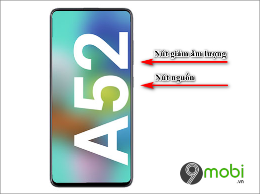 cach chup man hinh samsung galaxy a52