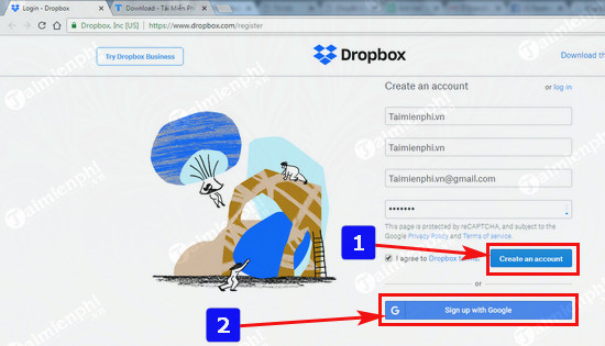 Đăng ký Dropbox, tải và lưu file trực tuyến miễn phí