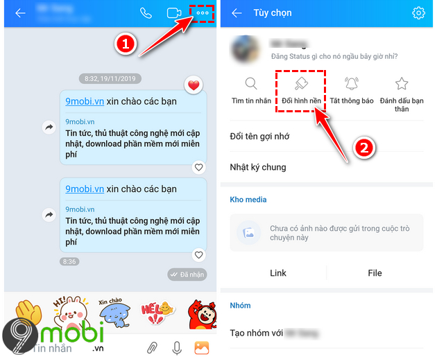 Video Cách thay đổi xóa hình nền tin nhắn Zalo đơn giản nhanh gọn   Thegioididongcom