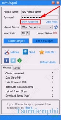 Phát wifi bằng mHotspot