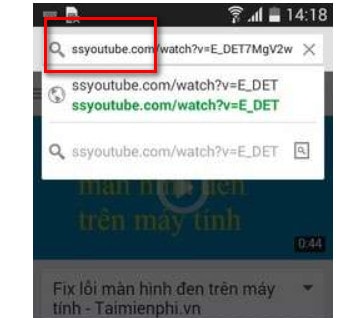 tai video youtube tren dien thoai android 