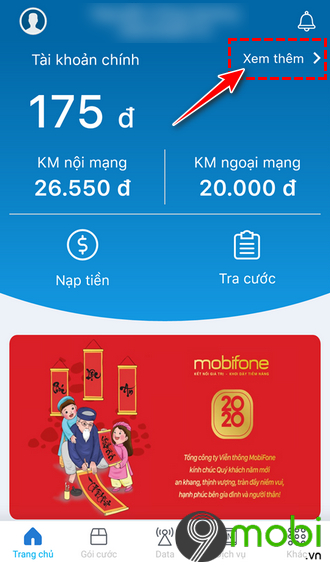 kiem tra dang dung goi cuoc nao cua mobifone