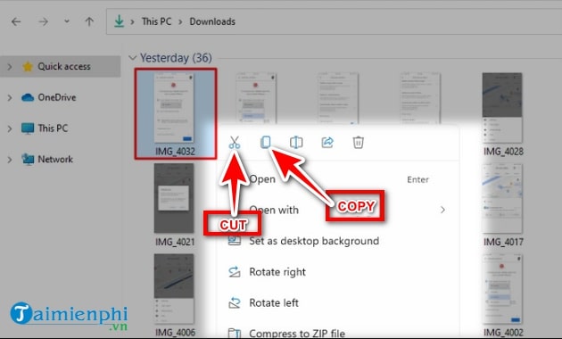 Cách cắt, sao chép và dán file trên Windows 11