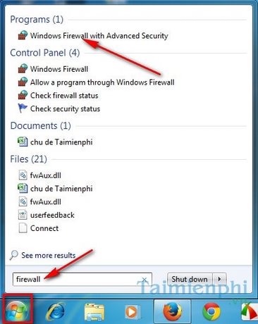 Firewall - Ngắt kết nối Internet của ứng dụng trên Windows 7