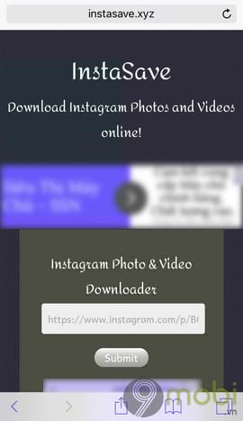 tai anh va video tu instagram ve dien thoai