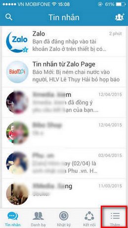 Đổi thông tin Zalo, thay hình đại diện, avatar Zalo trên điện thoại