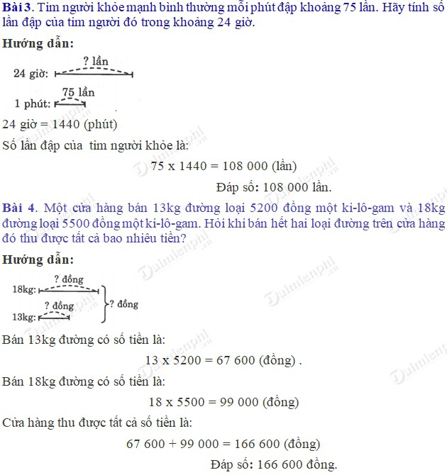 giai toan 4 trang 69 70 sgk luyen tap 3