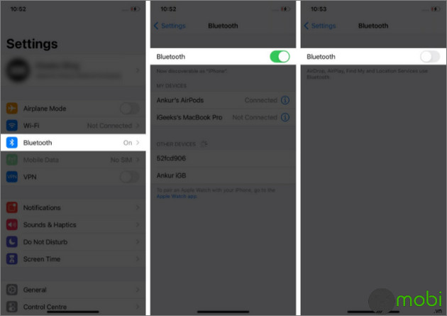 cach sua loi bluetooth tren iOS 15