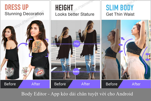 Top 5 App kéo dài chân, ứng dụng chỉnh sửa chân thon dài phổ biến