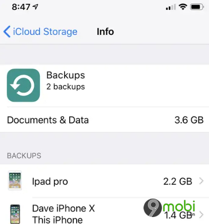 icloud bao day bo nho phai lam the nao?