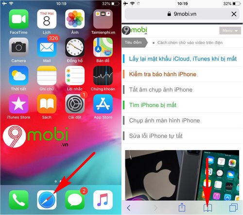 huong dan sao chep lien ket tren iphone 2