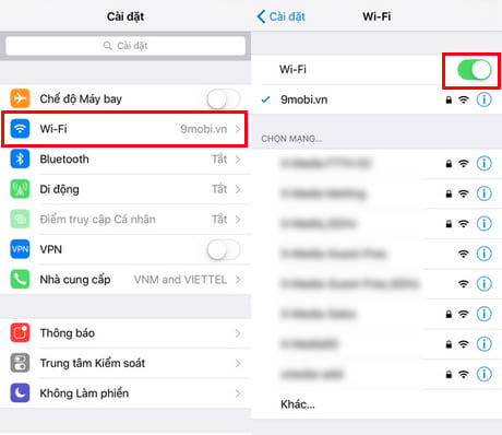 iphone khong vao duoc wifi