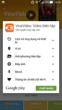 Cài Vivavideo, quay video, chỉnh sửa video vui nhộn