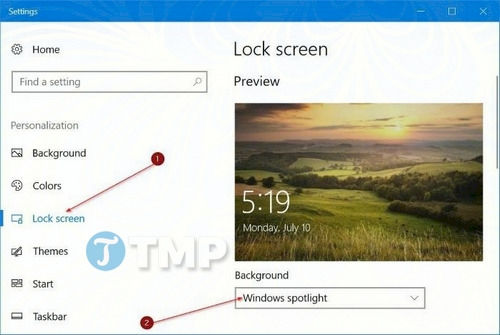 tu dong thay doi anh nen tren man hinh lock screen windows 10 2