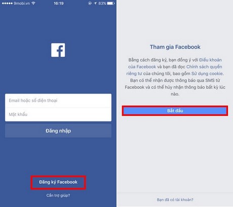 dang ky facebook tren dien thoai