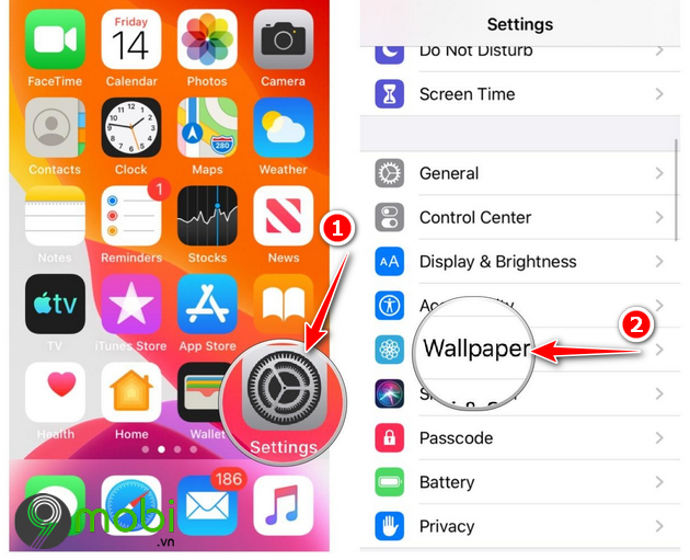 Hướng dẫn cách cài đặt/thay đổi hình nền iPhone/iPad