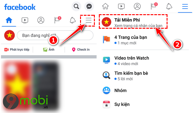 xem lai video da luu tren facebook