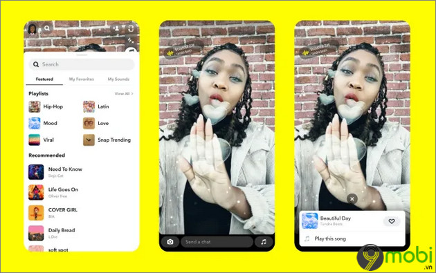 snapchat đã xuất hiện trên các phương tiện truyền thông xã hội như tiktok