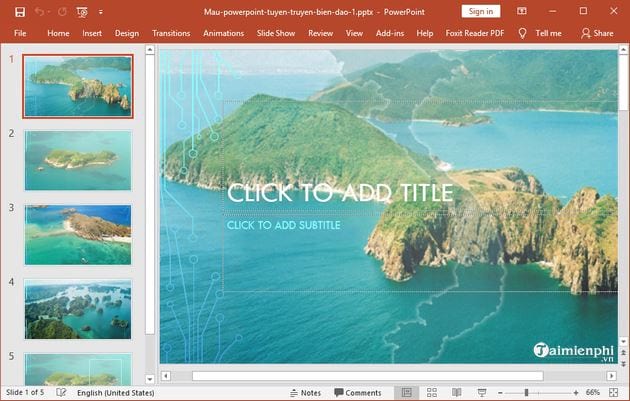 Mẫu Powerpoint tuyên truyền biển đảo