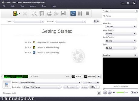 Cách chuyển đổi Video bằng Xilisoft Video Converter Ultimate trên PC