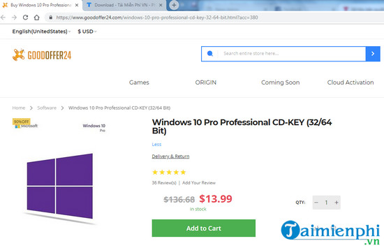 ban quyen windows 10 pro va office 2016 pro 1