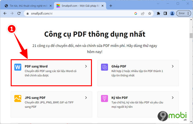 cach chuyen file pdf sang word mien phi bang smallpdf online