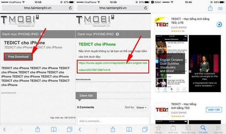 Hướng dẫn sử dụng TEDICT, ứng dụng học tiếng anh trên iPhone