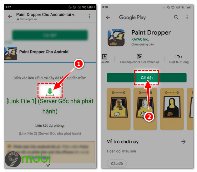 how to install paint dropper on phone