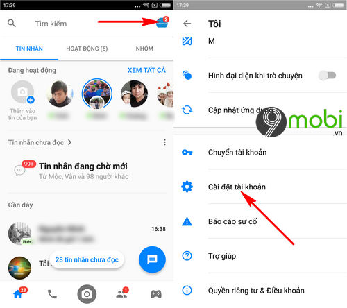 cach xem lai tin nhan messenger da xoa tren dien thoai 2